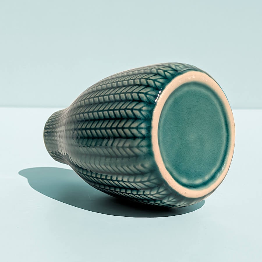 Vase céramique motif épi H13.5 cm | Deco-Delight.com
