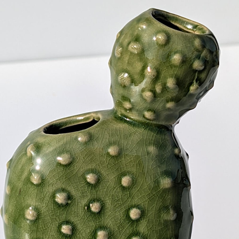Vase cactus vert en céramique | Deco-Delight.com
