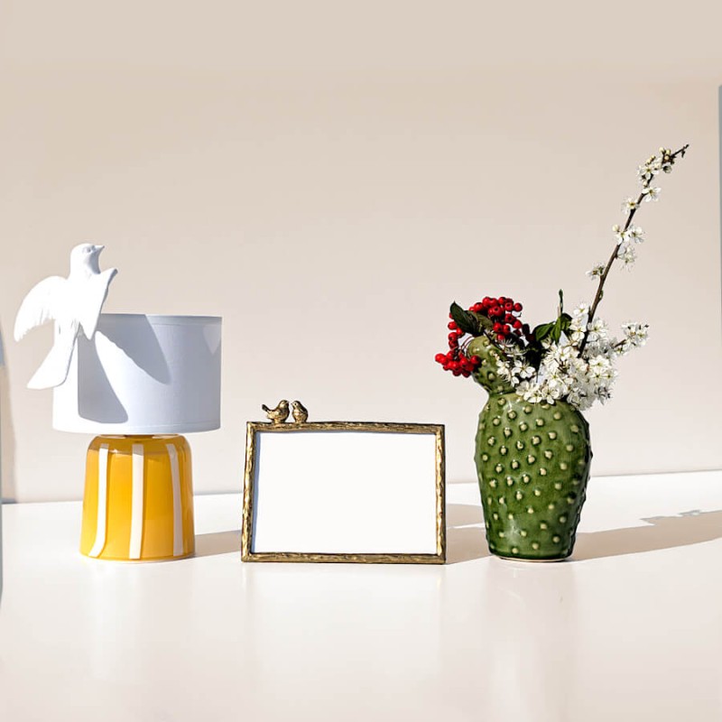 Vase cactus vert en céramique | Deco-Delight.com