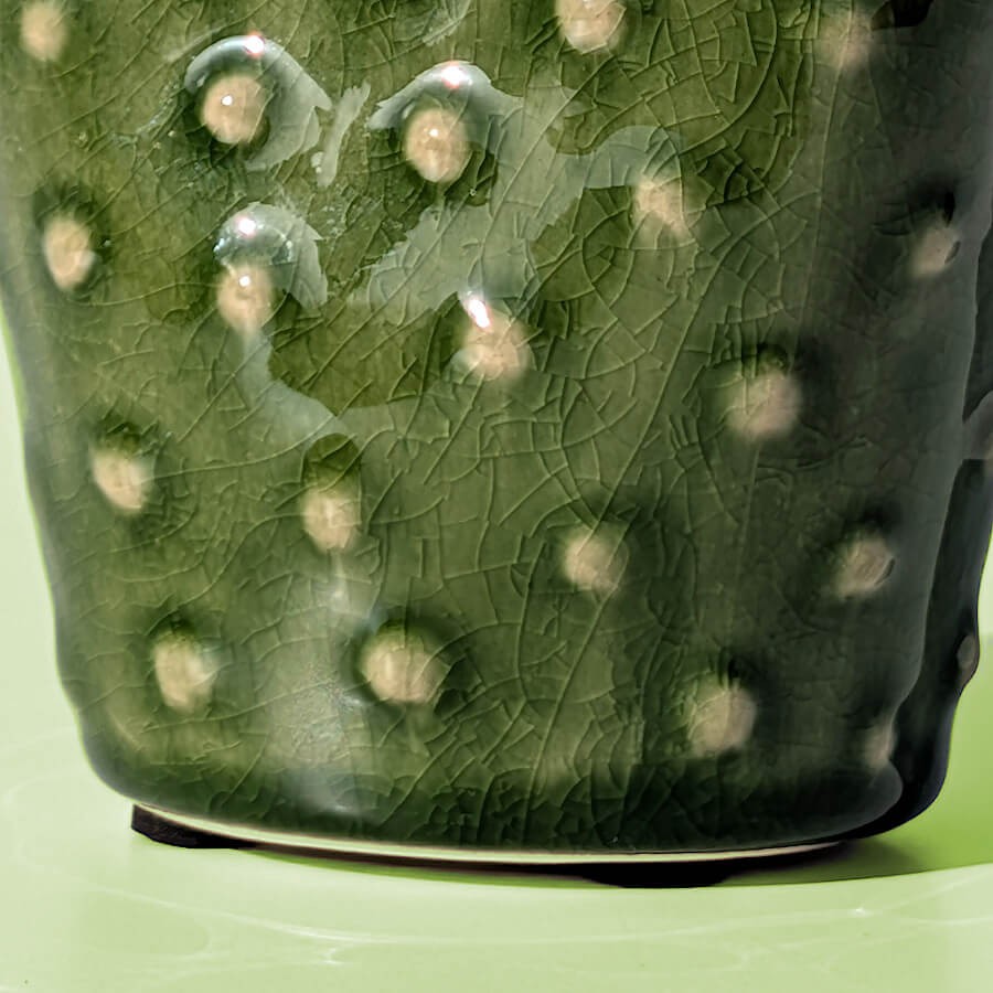 Vase cactus vert en céramique | Deco-Delight.com
