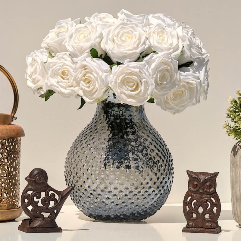 Bougeoir hibou en fonte brun foncé  | Deco-Delight.com