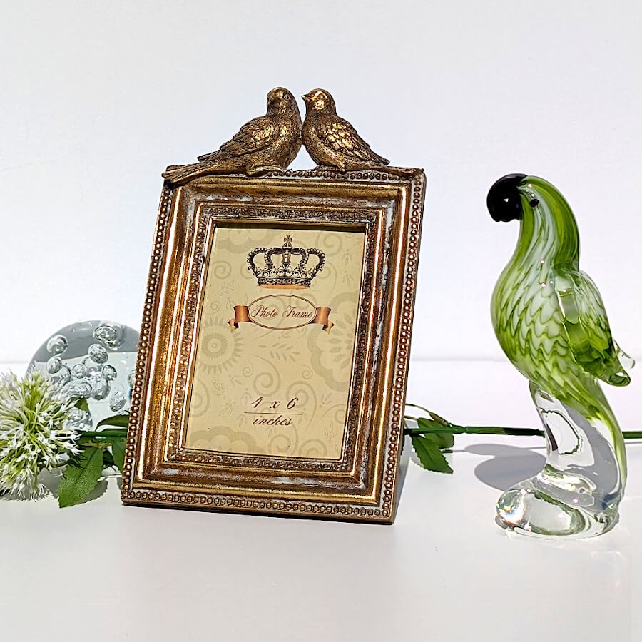 Perroquet vert en verre soufflé H19.5 cm | Deco-Delight.com