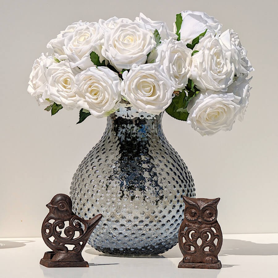 Bougeoir oiseau en fonte brun foncé  | Deco-Delight.com